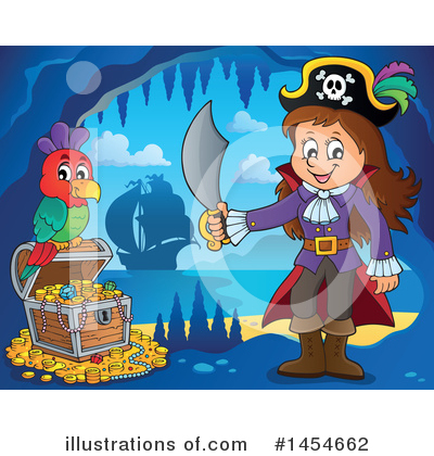 Royalty-Free (RF) Pirate Clipart Illustration by visekart - Stock Sample #1454662