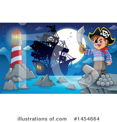 Royalty-Free (RF) Pirate Clipart Illustration by visekart - Stock Sample #1454664