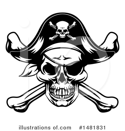 Skull And Crossbones Clipart #1481831 by AtStockIllustration