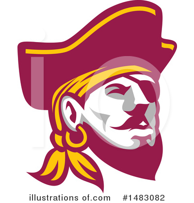 Royalty-Free (RF) Pirate Clipart Illustration by patrimonio - Stock Sample #1483082
