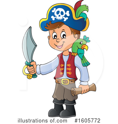 Royalty-Free (RF) Pirate Clipart Illustration by visekart - Stock Sample #1605772