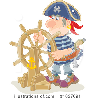 Royalty-Free (RF) Pirate Clipart Illustration by Alex Bannykh - Stock Sample #1627691