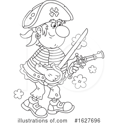 Royalty-Free (RF) Pirate Clipart Illustration by Alex Bannykh - Stock Sample #1627696