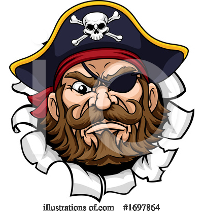 Royalty-Free (RF) Pirate Clipart Illustration by AtStockIllustration - Stock Sample #1697864