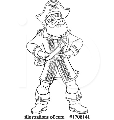 Royalty-Free (RF) Pirate Clipart Illustration by AtStockIllustration - Stock Sample #1706141