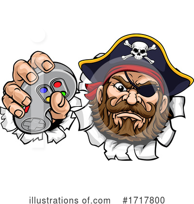 Royalty-Free (RF) Pirate Clipart Illustration by AtStockIllustration - Stock Sample #1717800