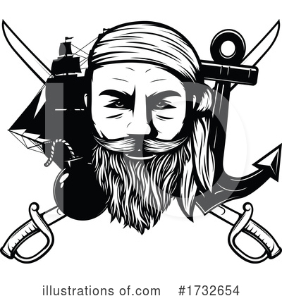 Royalty-Free (RF) Pirate Clipart Illustration by Vector Tradition SM - Stock Sample #1732654