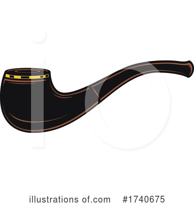 Tobacco Pipe Clipart #1740675 by Vector Tradition SM