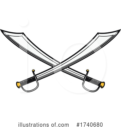 Swords Clipart #1740680 by Vector Tradition SM