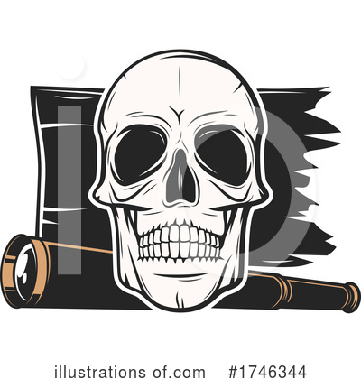 Pirate Flag Clipart #1746344 by Vector Tradition SM