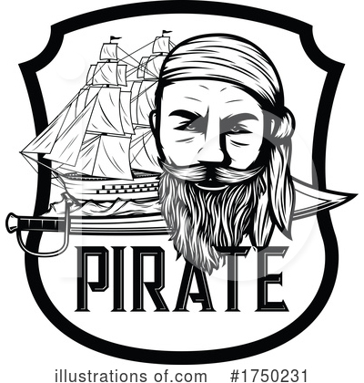 Royalty-Free (RF) Pirate Clipart Illustration by Vector Tradition SM - Stock Sample #1750231