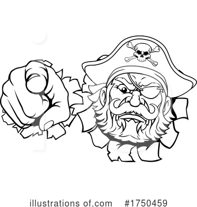 Royalty-Free (RF) Pirate Clipart Illustration by AtStockIllustration - Stock Sample #1750459