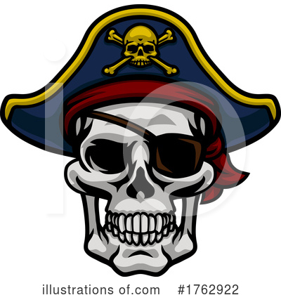 Pirate Skull Clipart #1762922 by AtStockIllustration