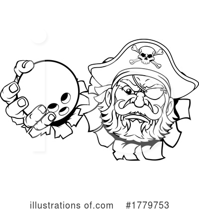 Royalty-Free (RF) Pirate Clipart Illustration by AtStockIllustration - Stock Sample #1779753