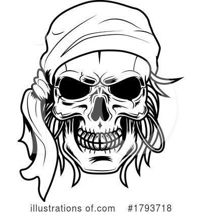 Royalty-Free (RF) Pirate Clipart Illustration by Hit Toon - Stock Sample #1793718