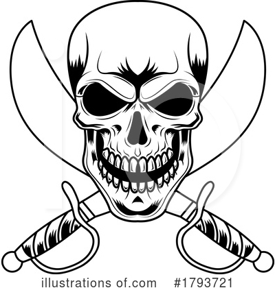Skull Clipart #1793721 by Hit Toon