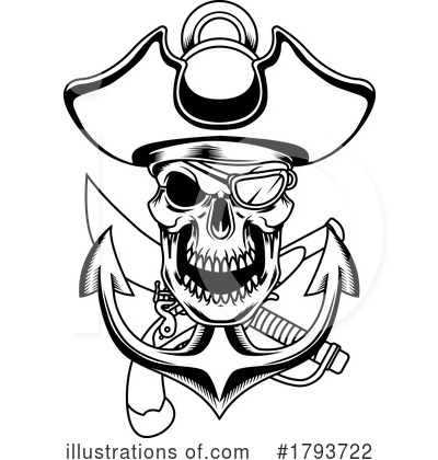 Royalty-Free (RF) Pirate Clipart Illustration by Hit Toon - Stock Sample #1793722
