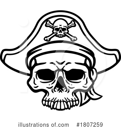 Pirate Hat Clipart #1807259 by AtStockIllustration