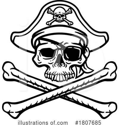 Pirate Hat Clipart #1807685 by AtStockIllustration