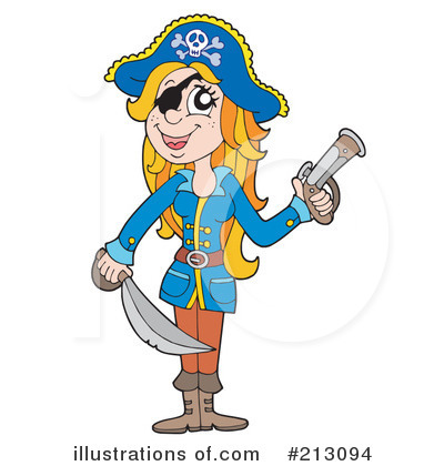 Royalty-Free (RF) Pirate Clipart Illustration by visekart - Stock Sample #213094