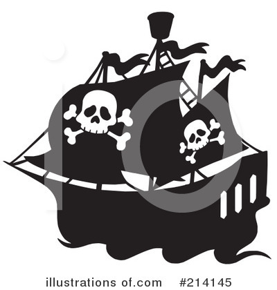 Royalty-Free (RF) Pirate Clipart Illustration by visekart - Stock Sample #214145