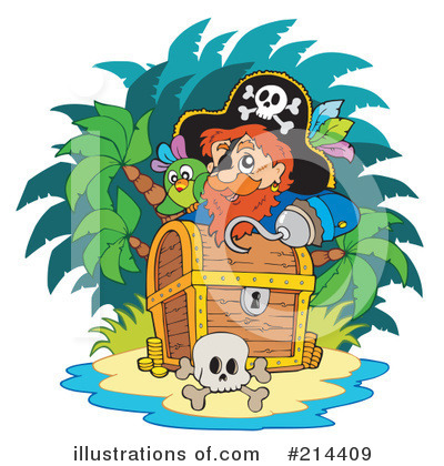 Royalty-Free (RF) Pirate Clipart Illustration by visekart - Stock Sample #214409