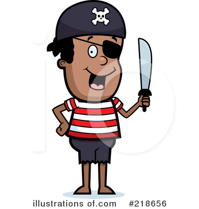 Royalty-Free (RF) Pirate Clipart Illustration by Cory Thoman - Stock Sample #218656