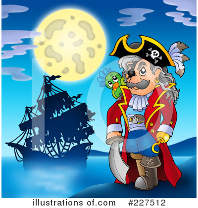 Royalty-Free (RF) Pirate Clipart Illustration by visekart - Stock Sample #227512