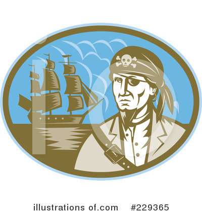 Pirate Clipart #229365 by patrimonio