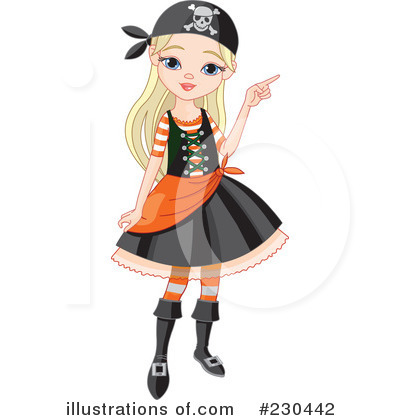 Royalty-Free (RF) Pirate Clipart Illustration by Pushkin - Stock Sample #230442