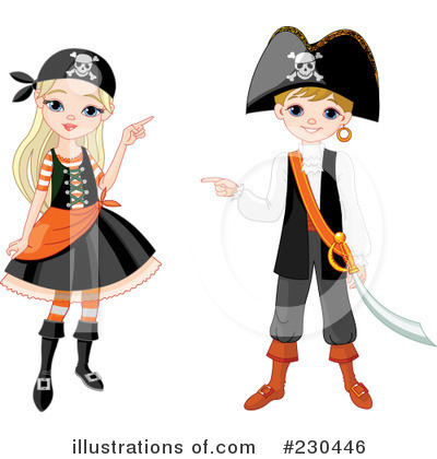Royalty-Free (RF) Pirate Clipart Illustration by Pushkin - Stock Sample #230446