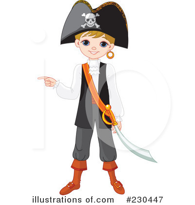 Royalty-Free (RF) Pirate Clipart Illustration by Pushkin - Stock Sample #230447