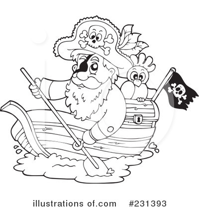 Royalty-Free (RF) Pirate Clipart Illustration by visekart - Stock Sample #231393