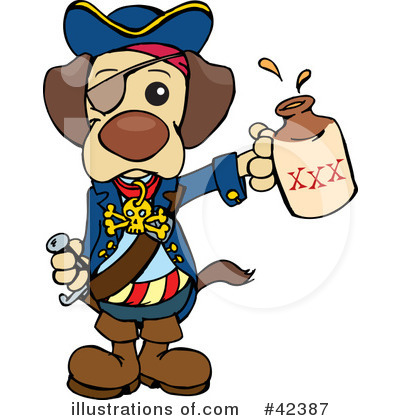 Royalty-Free (RF) Pirate Clipart Illustration by Dennis Holmes Designs - Stock Sample #42387