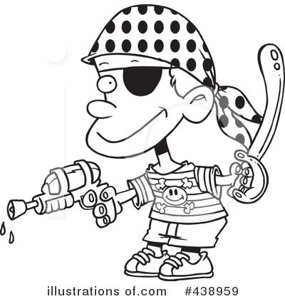 Royalty-Free (RF) Pirate Clipart Illustration by toonaday - Stock Sample #438959