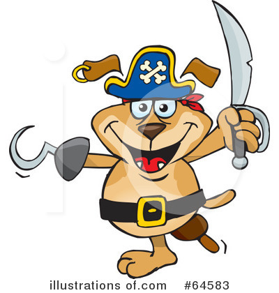 Royalty-Free (RF) Pirate Clipart Illustration by Dennis Holmes Designs - Stock Sample #64583