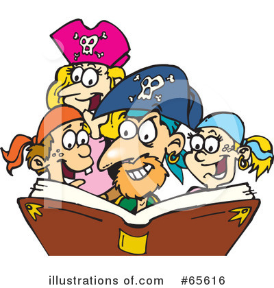 Reading Clipart #65616 by Dennis Holmes Designs