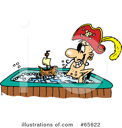 Hot Tub Clipart #65622 by Dennis Holmes Designs