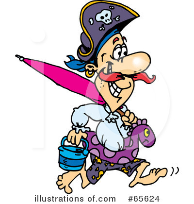 Royalty-Free (RF) Pirate Clipart Illustration by Dennis Holmes Designs - Stock Sample #65624