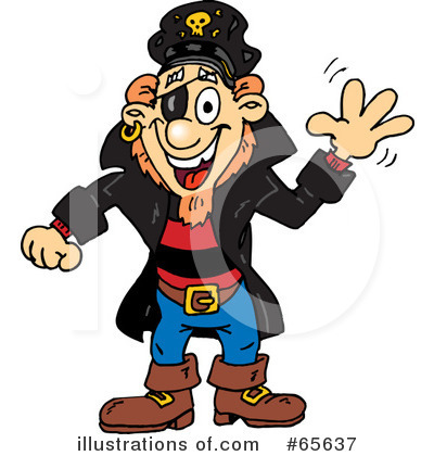 Pirate Clipart #65637 by Dennis Holmes Designs