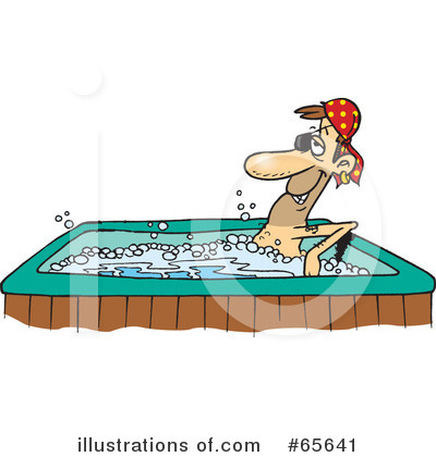 Hot Tub Clipart #65641 by Dennis Holmes Designs