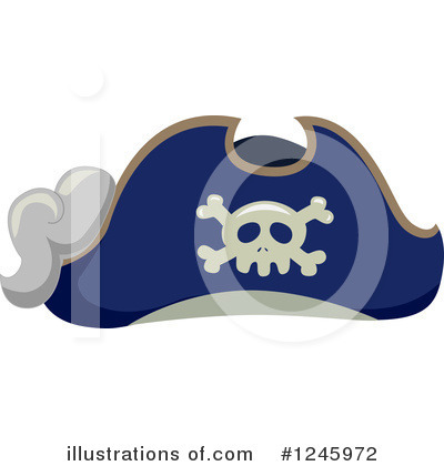 Royalty-Free (RF) Pirate Hat Clipart Illustration by BNP Design Studio - Stock Sample #1245972