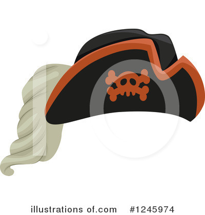 Royalty-Free (RF) Pirate Hat Clipart Illustration by BNP Design Studio - Stock Sample #1245974