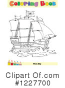 Pirate Ship Clipart #1227700 by Hit Toon