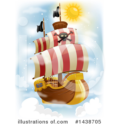 Royalty-Free (RF) Pirate Ship Clipart Illustration by BNP Design Studio - Stock Sample #1438705
