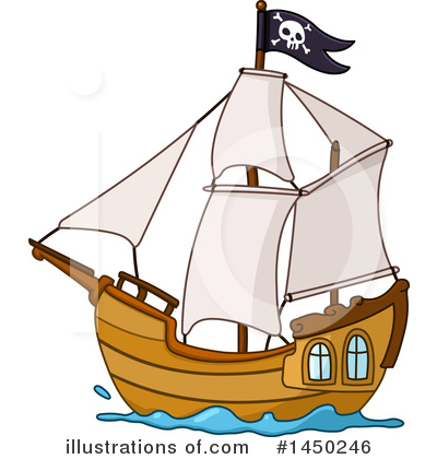 Royalty-Free (RF) Pirate Ship Clipart Illustration by yayayoyo - Stock Sample #1450246