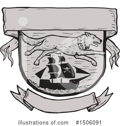 Royalty-Free (RF) Pirate Ship Clipart Illustration by patrimonio - Stock Sample #1506091