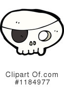 Pirate Skull Clipart #1184977 by lineartestpilot
