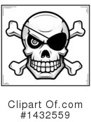 Pirate Skull Clipart #1432559 by Cory Thoman