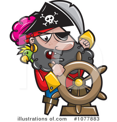 Royalty-Free (RF) Pirates Clipart Illustration by jtoons - Stock Sample #1077883